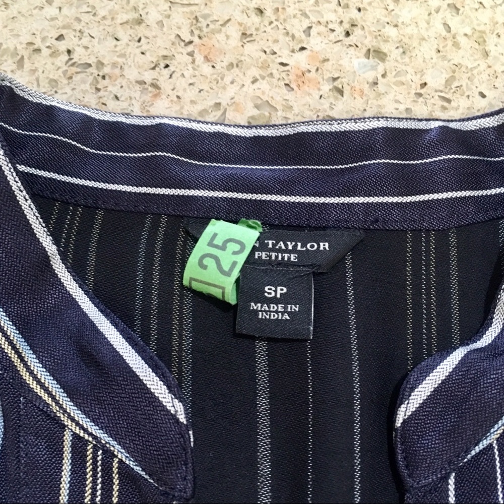 NWOT Ann Taylor striped belted shirt dress! - Picture 4 of 5